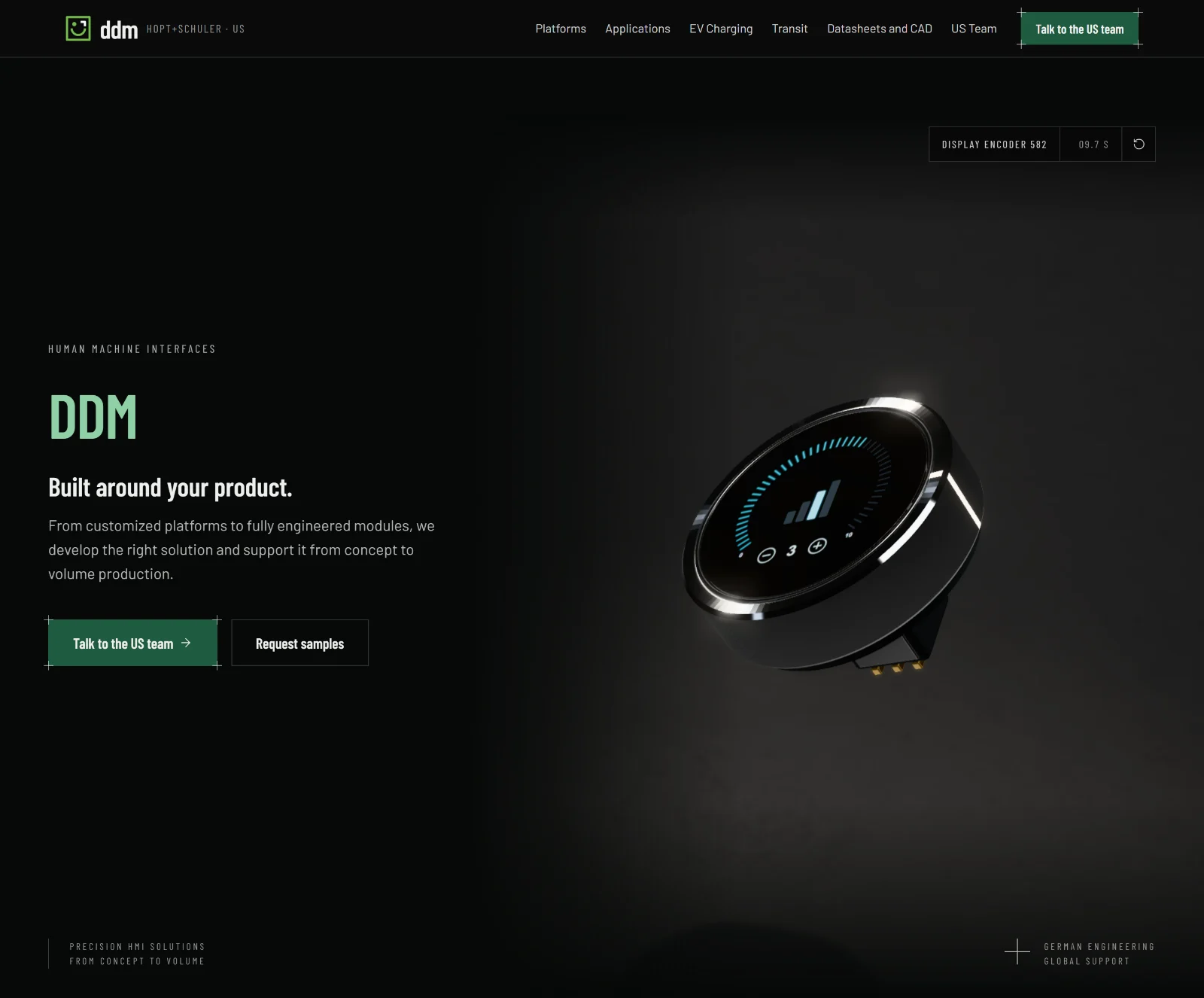The ddm hopt+schuler US site, in build.